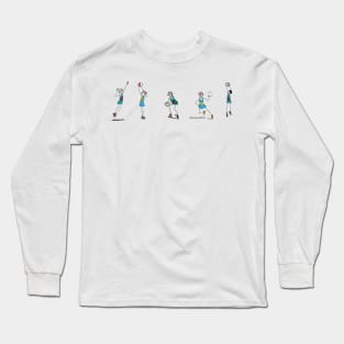 Netball players Long Sleeve T-Shirt